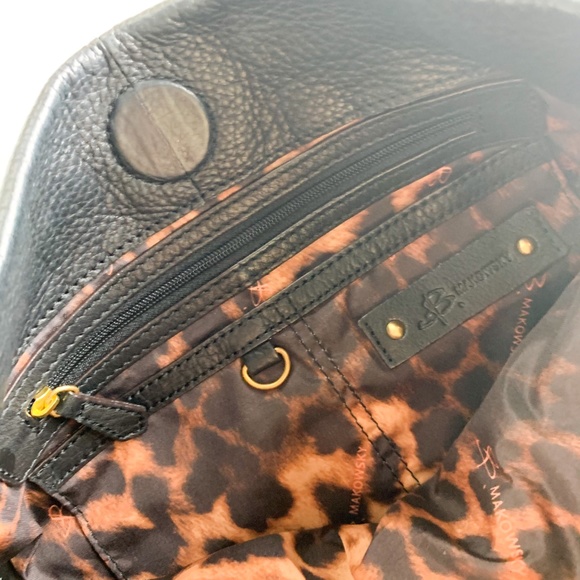 B. Makowsky | Leather Shoulder Bag - Picture 6 of 7